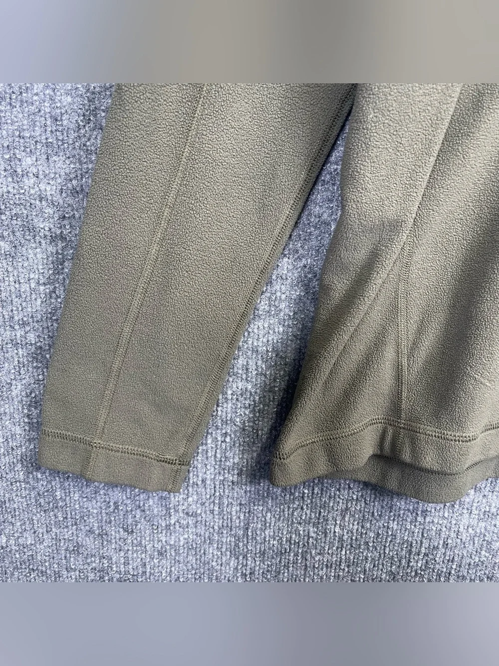 Patagonia Mens Large Fleece Quarter Zip Pullover Sweater Olive Green Gorpcore